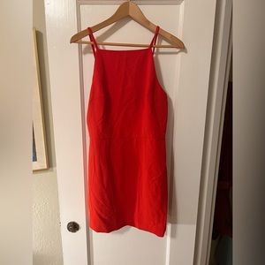 French Connection Red short high neck dress- lightly worn.